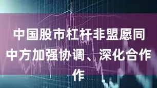 中国股市杠杆非盟愿同中方加强协调、深化合作
