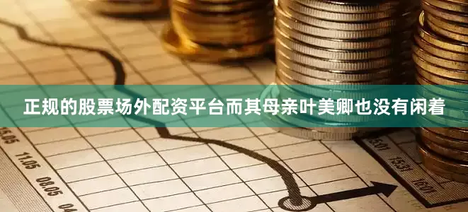 正规的股票场外配资平台而其母亲叶美卿也没有闲着